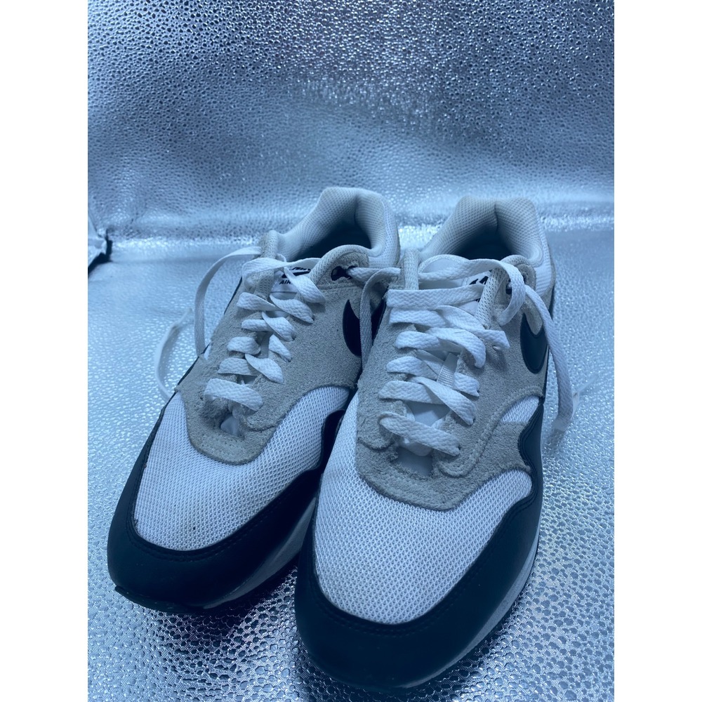 Nike Air Max 1 SC White Black Grey Suede FZ5808-101 Men Size 8.5 Low Top Sneaker